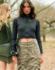 Imagen de Tuzifa Cropped Jumper Azul marino