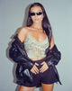 imagen de Yenika Cami Top en Mesh Cheetah Green