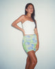 imagen de MOTEL X BARBARA Minifalda acanalada en Neon Brushstroke Floral