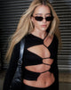 imagen de MOTEL X OLIVIA NEILL Rajina Top en Lycra Negro