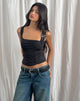 Imagen de Alexia Top Cuello Cuadrado Hebilla en Negro