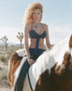 Imagen de Alohi Tie Bralette en Cupro Ocean Storm