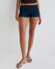 Imagen de Amane Foldover Short en Jersey de Rayón Azul marino