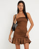 imagen de Amasa Mini Dress in Bitter Chocolate