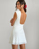 imagen de Ambu Mini Dress in Floral Lace Ivory