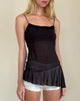 Imagen de Anastasia Mesh Ruffle Cami Top en Negro