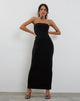 Imagen de Annalise Bandeau Slinky Maxi Dress in Black
