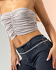 imagen de Asti Bandeau Crop Top en Camel