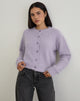 Imagen de Audrina Cardigan en punto mullido Dusty Lilac