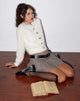 Imagen de Audrina Cardigan en punto esponjoso Marfil
