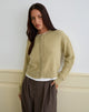 Imagen de Audrina Cardigan en punto mullido Sage