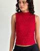 Imagen de Arien Top cuello mao texturizado en rojo