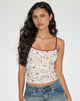 Imagen de Barlyn Cami Top en Line Flower Crema
