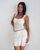 imagen de Gastri Minifalda en Polka Flock Marfil