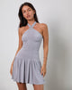 Imagen de Belasar Minivestido de cupro gris lila
