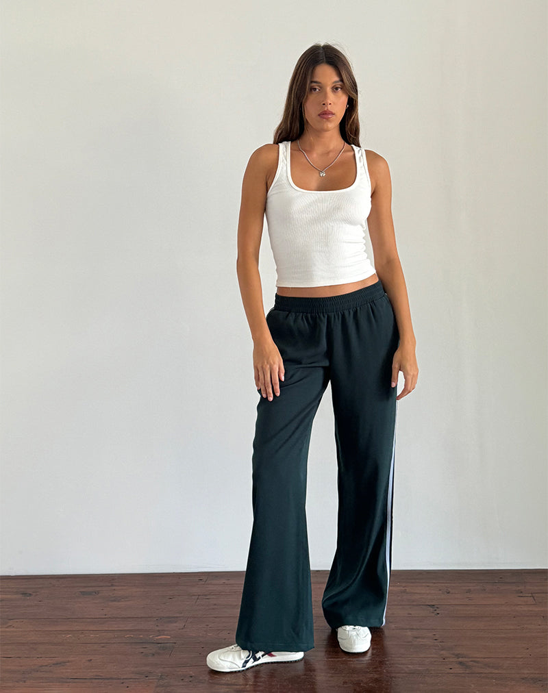Pantalón Bennett Forest con raya azul