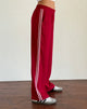 Imagen de Bennett Pantalón de pata ancha en sastrería Rojo con raya rosa