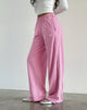 Imagen de Benton Jogger en rosa flamingo con ribete blanco y bordado M