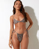 imagen de la braguita de bikini Leyna en color 90's Geo Brown