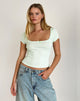 imagen de Bovillo Cap Sleeve Top en Soft Mint