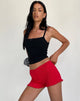 Imagen de Ritala Pantalones cortos con volante y detalle acanalado en rojo Racing