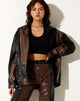 Imagen de la chaqueta Bugi en PU Chocolate amargo