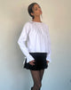 Imagen de la blusa Bulila Tie Sleeve de popelina blanca