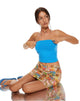 imagen de MOTEL X BARBARA Shae Bandeau Top en Azul Eléctrico