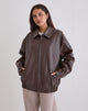 Imagen de la chaqueta Cavita en PU Chocolate amargo