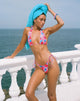 Imagen del sujetador de bikini Cerry en flor difuminada azul y rosa