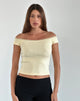 Imagen de Chacha Top en Rib Lace Buttercream