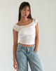 Imagen de Charya Off The Shoulder Top en Off White