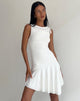 Imagen del minivestido Chaya Waterfall Hem en Slinky Ivory