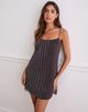 Imagen de Cheria Mini Dress in Shimmer Plisse Marrón