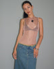 Imagen de Cosima Tank Top en cadena de oro rosa