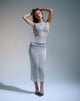 Imagen de Esra Falda Midi en Cadena Plateada