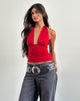 Imagen de Cosimo Top Cuello Haltern en Rojo