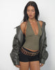 Imagen de Cosimo Top Cuello Halter en Textured Khaki