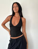 Imagen de Cosmo Top de cuello redondo en Jersey Negro