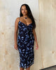 Imagen de Coya Maxi Dress in Mesh Navy Diffused Floral