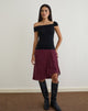 Imagen de Cuthbe One Shoulder Twist Top en Negro