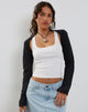 imagen de Dalika Knitted Shrug Top in Black