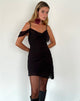 Imagen de Damia Mini Dress in Chiffon Negro