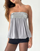 Imagen de Danuta Longline Bandeau Top in Sequin Grey