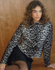 Imagen de Darlene Chaqueta de punto suave Leopardo Marrón
