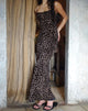 imagen de Darsih Maxi Dress in Flocked Rar Leopard