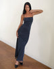 Imagen de Darsih Maxi Dress in Heart Flock Navy and Yellow