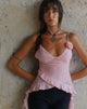 Imagen de Daytona Ruffle Top en Chiffon Rosa