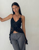 Imagen de Daytona Ruffle Top in Lace Negro