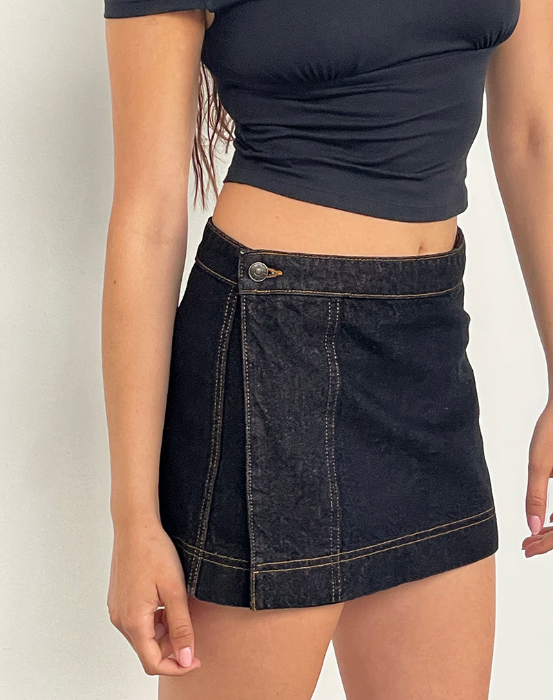 Minifalda vaquera en índigo